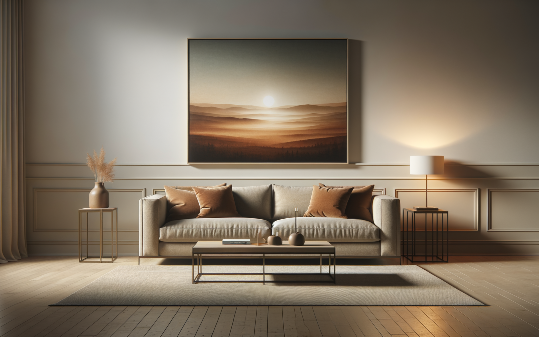 A beautifully framed giclee fine art print displayed on a gallery wall with perfect accent lighting