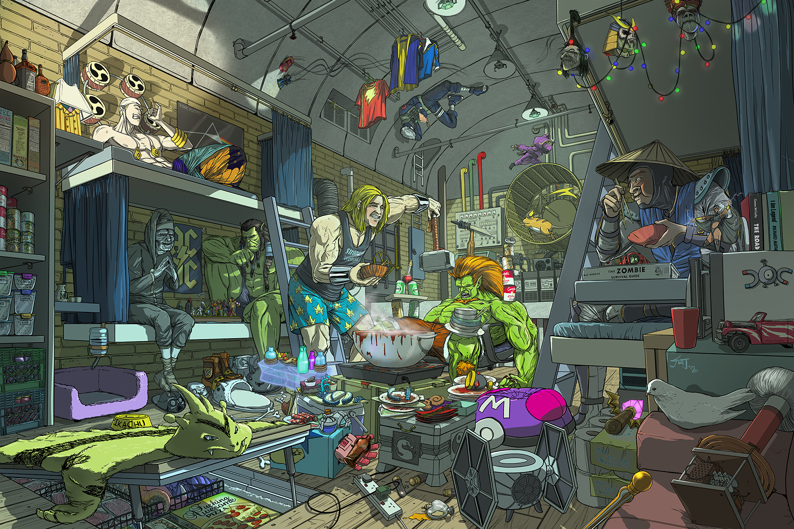 Steven J Ho illustration Prepper's Delight